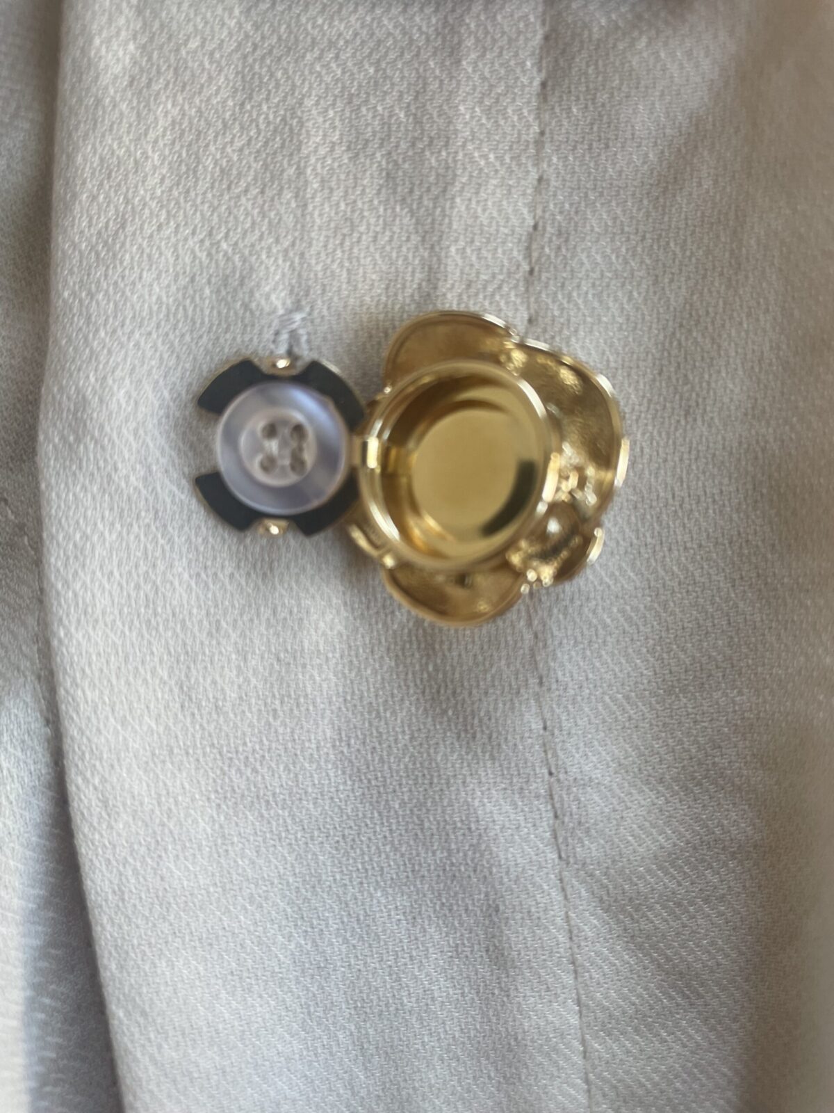Bijou de bouton Nicole - Silver – Image 7