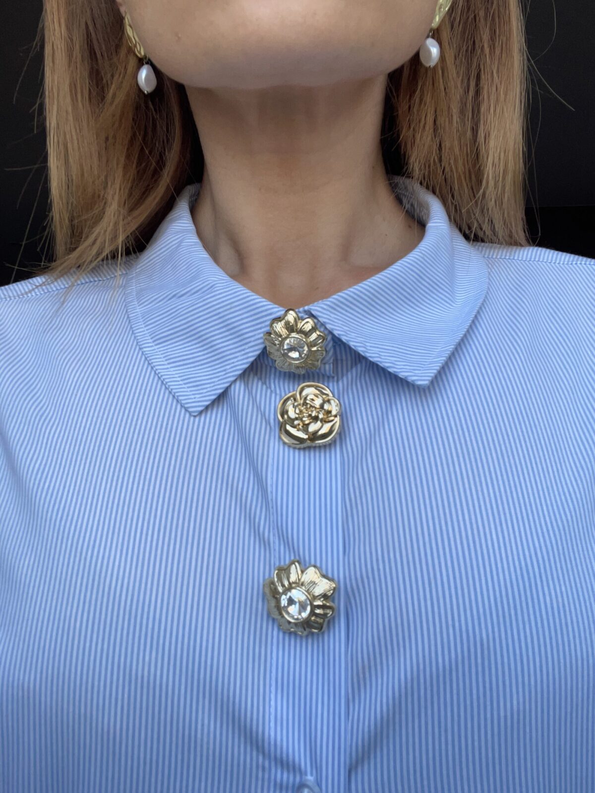 Bijou de bouton Nicole - Silver – Image 4