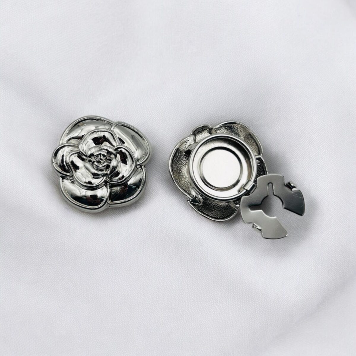 Bijou de bouton Nicole - Silver – Image 2