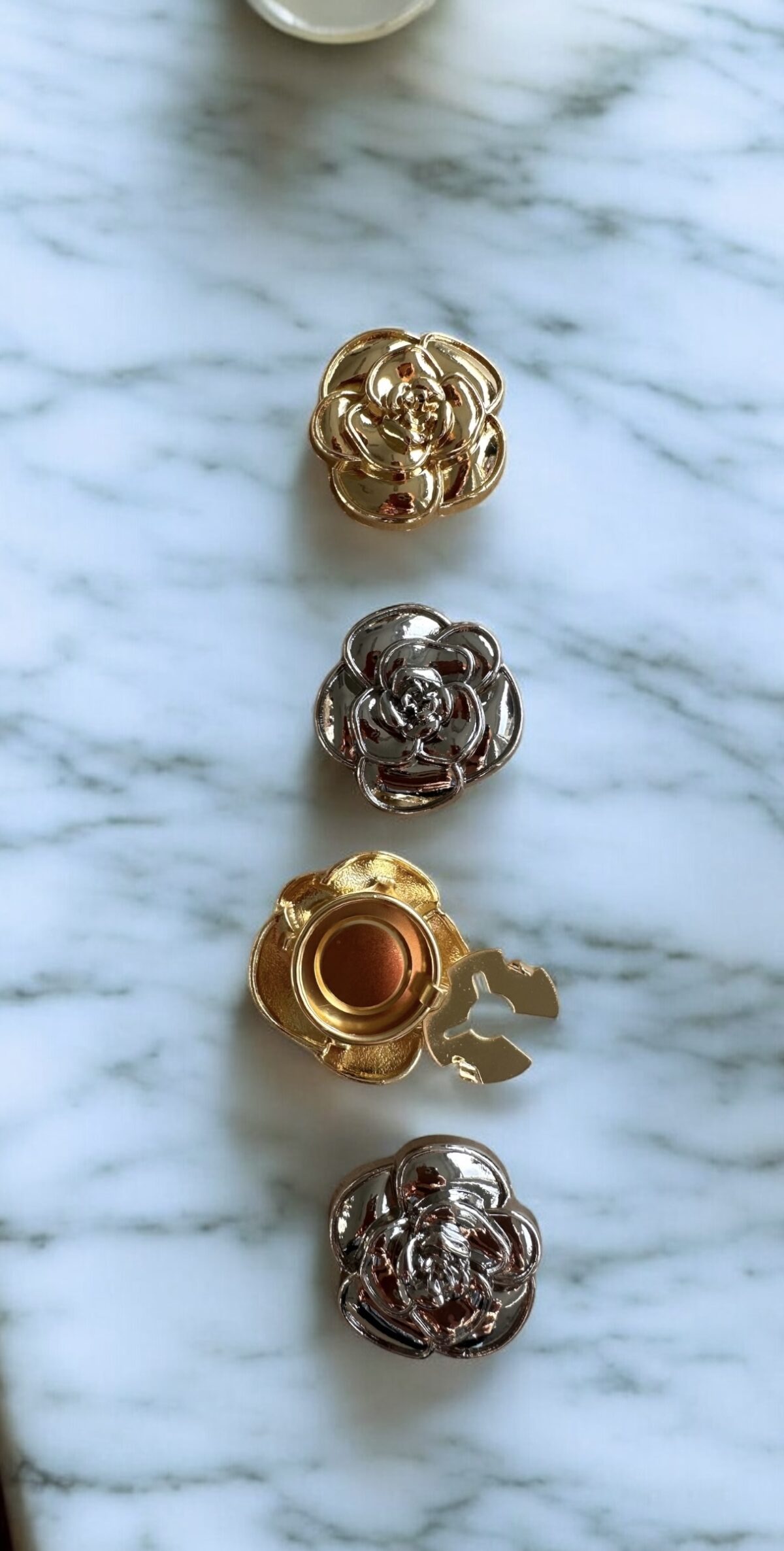 Bijou de bouton Nicole - Silver – Image 3